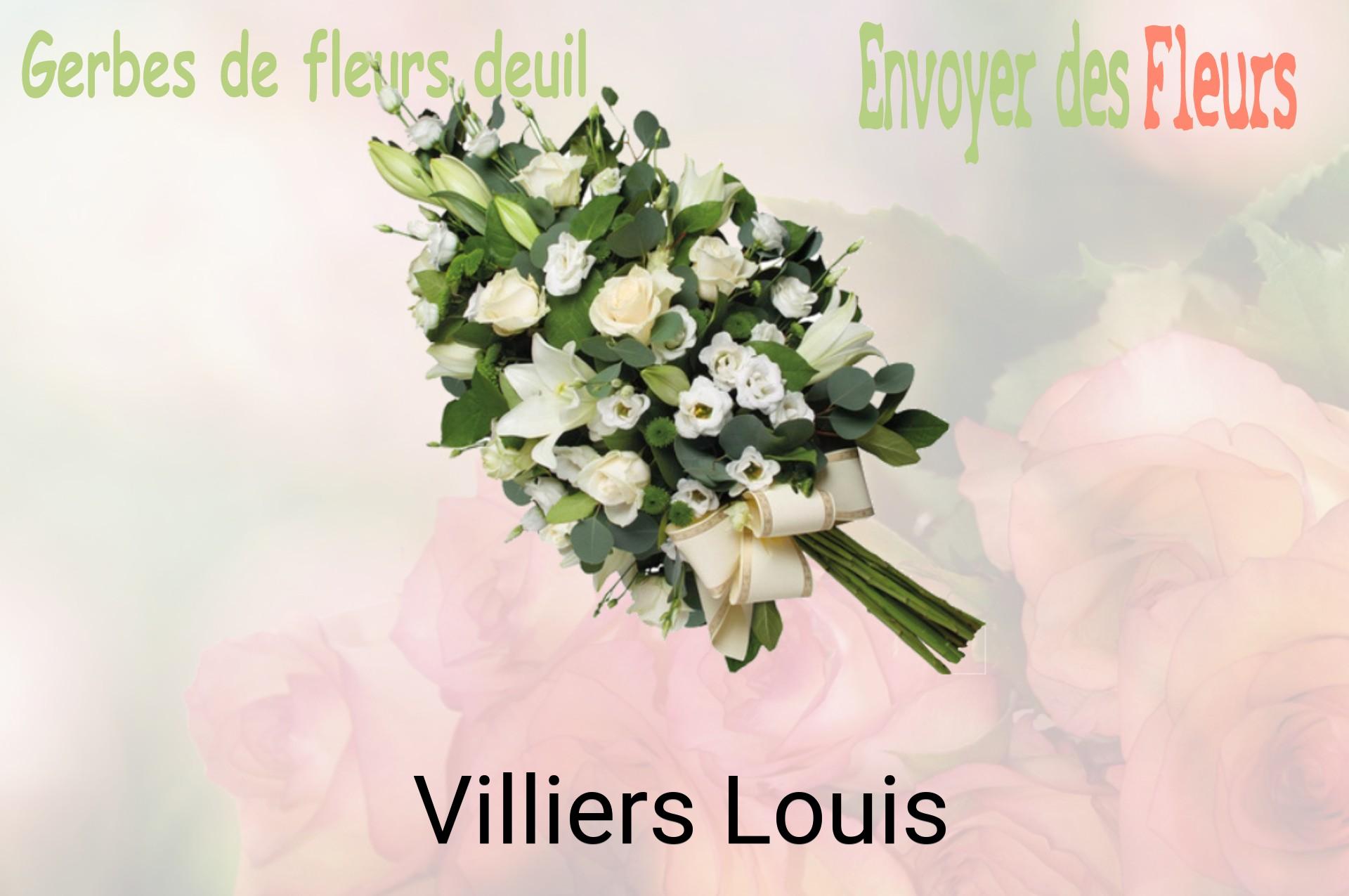 Gerbe de fleurs de deuil livrée à Villiers-Louis
